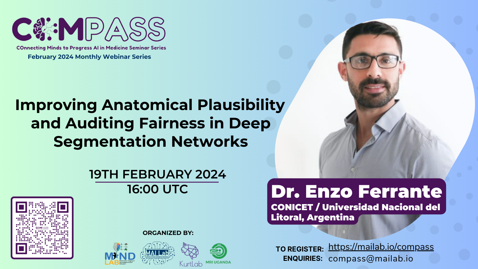 Improving Anatomical Plausibility and Auditing Fairness in Deep Segmentation Networks – Dr Enzo Ferrente – COMPASS Feb 2024