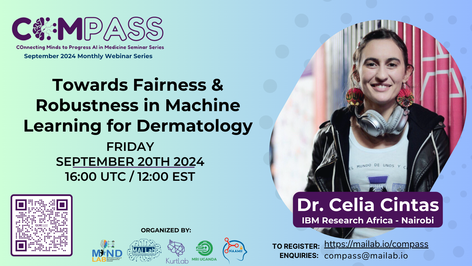 Towards Fairness & Robustness in Machine Learning for Dermatology – Celia Cintas – COMPASS September 2024