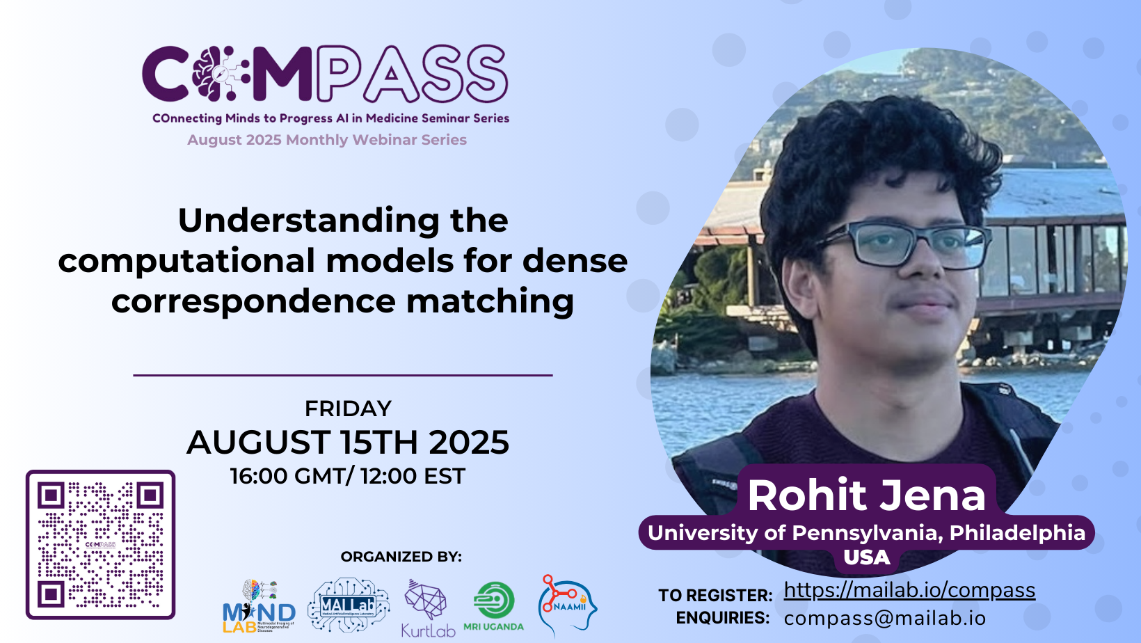 Understanding the computational models for dense correspondence matching – Rohit Jena– COMPASS August 2025