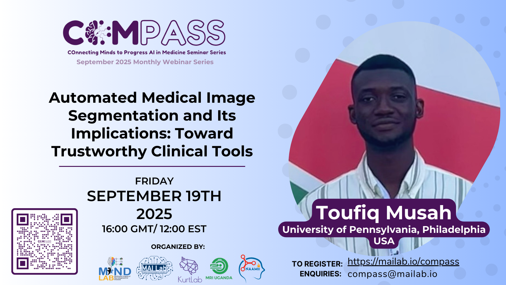 Automated Medical Image Segmentation and Its Implications: Toward Trustworthy Clinical Tools – COMPASS September 2025
