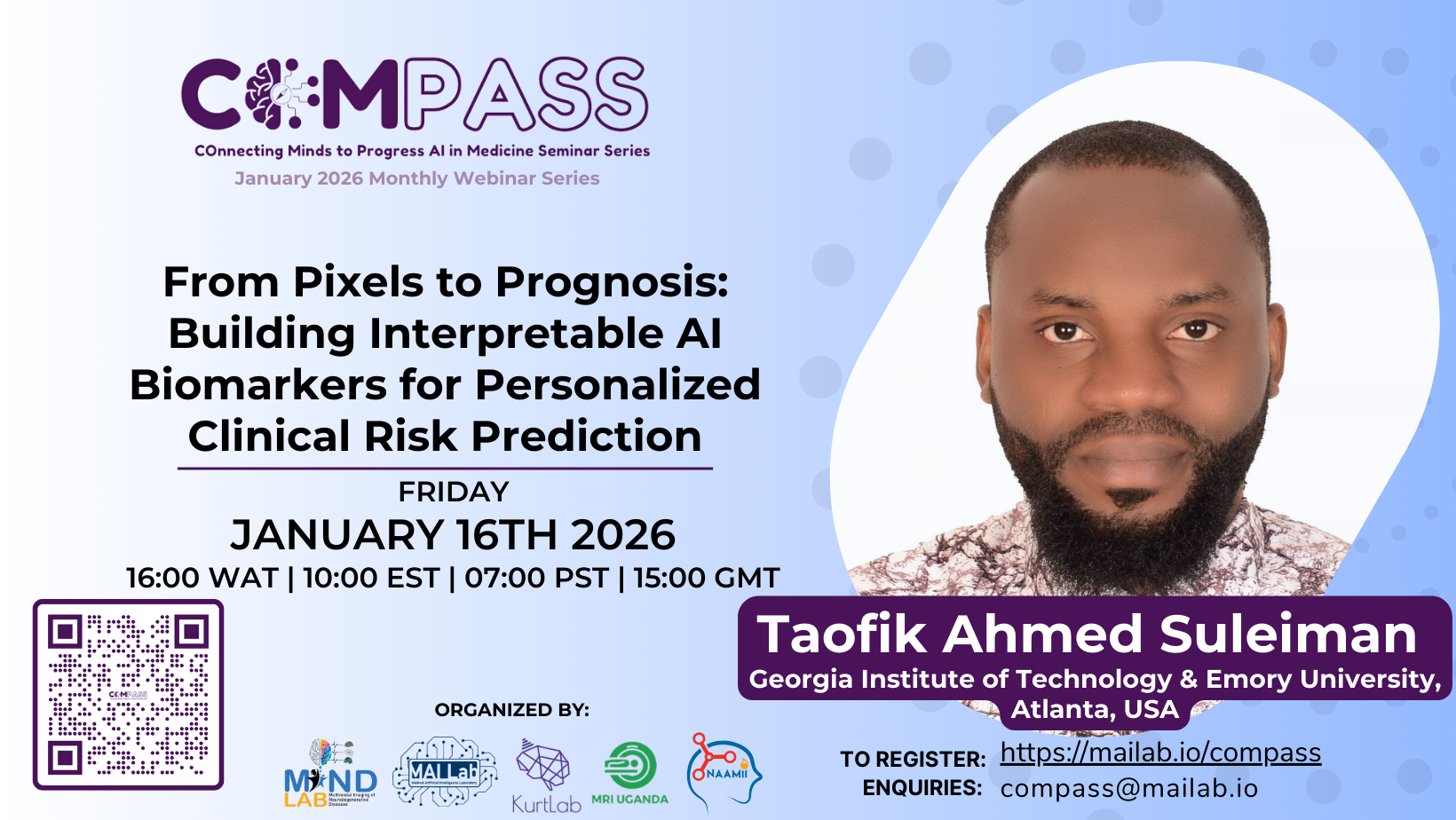 From Pixels to Prognosis: Building Interpretable AI Biomarkers for Personalized Clinical Risk Prediction – COMPASS January 2026 Edition