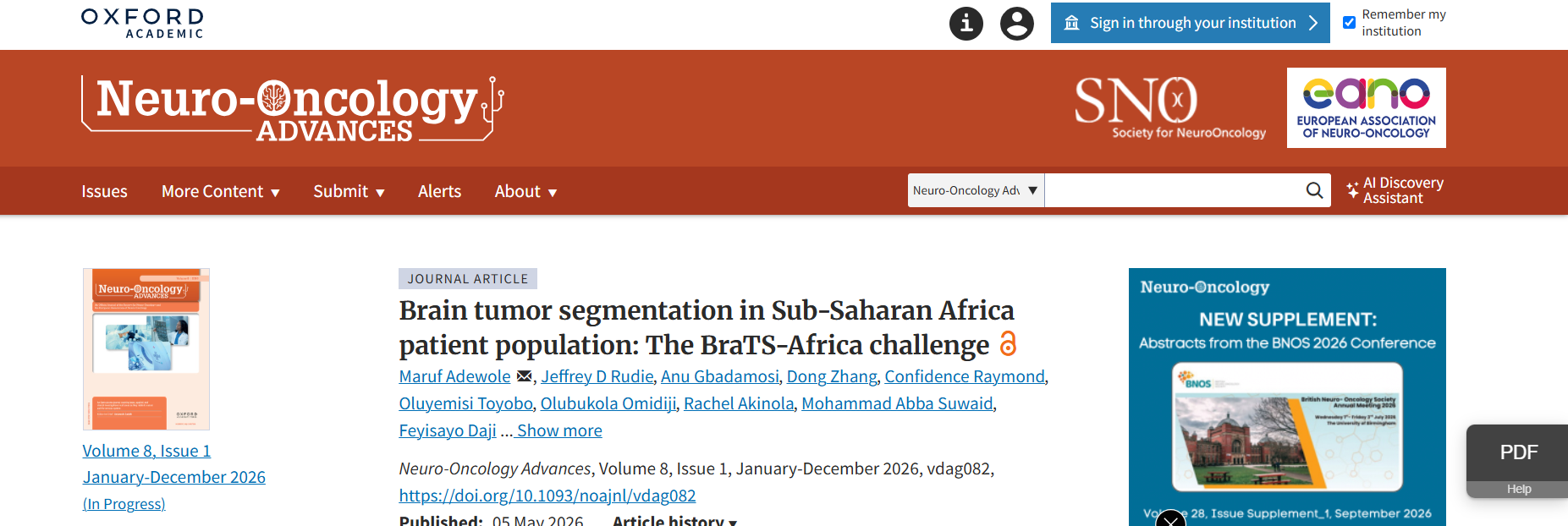 Brain tumor segmentation in Sub-Saharan Africa patient population: The BraTS-Africa challenge (BraTS-Africa).